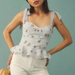 Reformation Kassi linen top